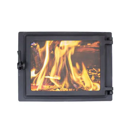 Дверца каминная Панорама Этна Правая