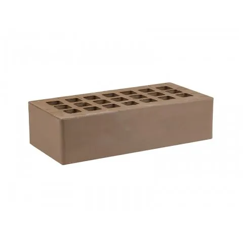 Кирпич облицовочный пустотелый Железногорск темно-коричневый 250*120*65 мм