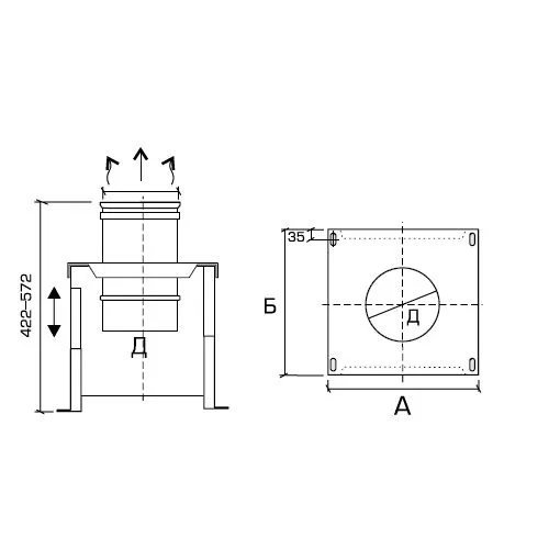 Опора 1ОП Rosinox