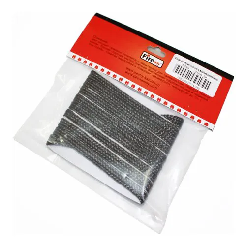 Шнур уплотнительный черный самоклеящийся Fireway