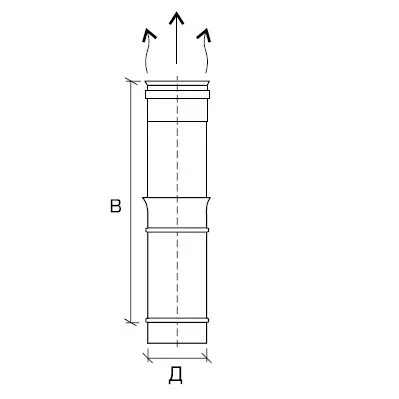 Труба телескоп. Rosinox® 340-540мм