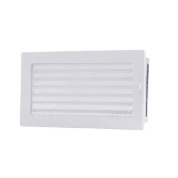 Вентиляционная каминная решетка белая с жалюзи 170х300 Kratki