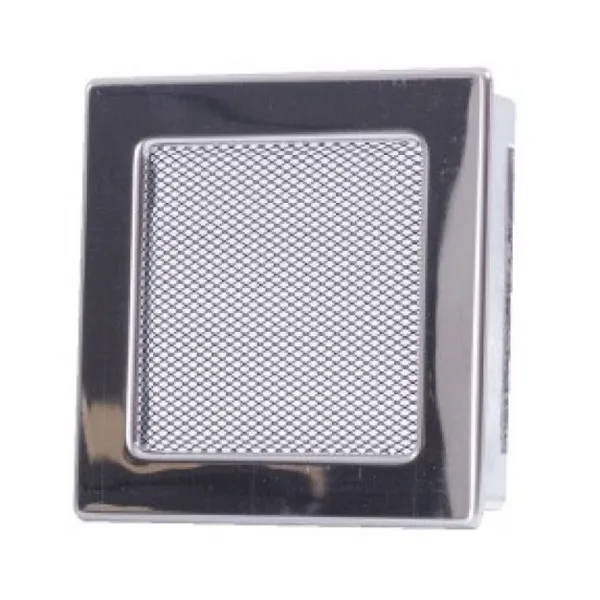 Вентиляционная каминная решетка никель 170х170 Kratki