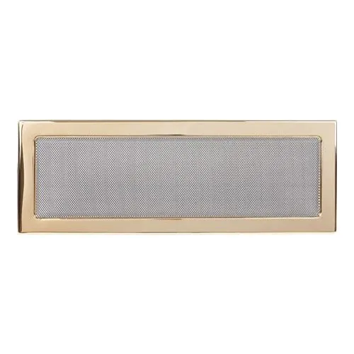 Вентиляционная решетка 170х480 мм. золото двойная сетка