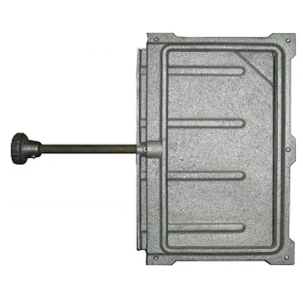 Задвижка дымохода поперечная ЗВ-2А Ручка: сталь