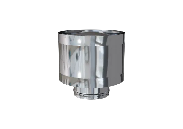 Ferrum Зонт-Д с ветрозащитой Ø80 мм (AISI 430  0.5 мм) cо сборкой по дыму